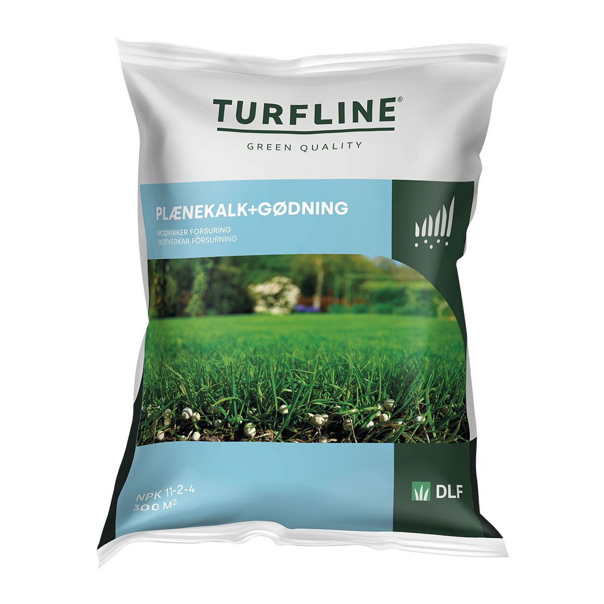 Turfline Plænekalk + Gødning 2-i-én - 10 kg. / 300 m2